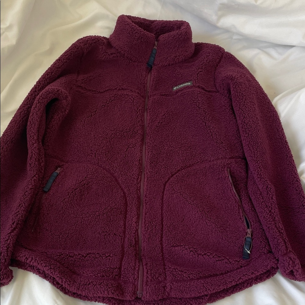 Columbia Deep Burgundy Teddy Jacket